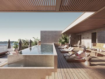 Departamento con alberca, en venta, Avenida Bonampak, Cancún