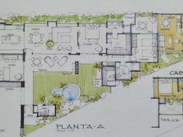 Casa estilo mediterráneo en Un solo Nivel En Burgos Bugambilias,  Temixco Morelos.