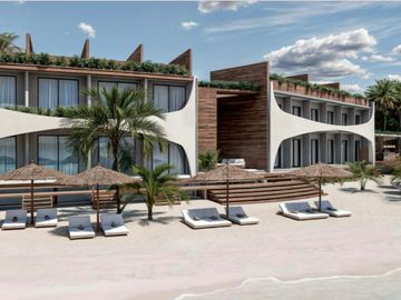 Penthouse Frente al Mar de Mahahual con Acceso Privado a la Playa