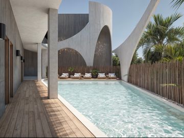 Penthouse Frente al Mar de Mahahual con Acceso Privado a la Playa