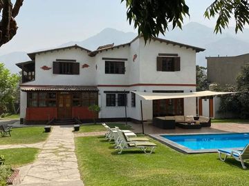 VENTA DE CASA Y TERRENO EN CHACLACAYO DE 3000 m2