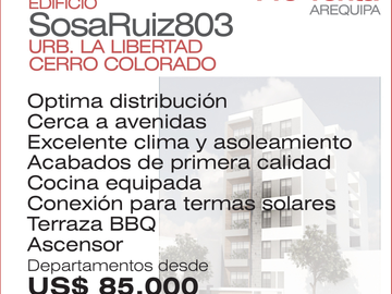 VENTA DEPARTAMENTO, CALLE SOSA RUIZ, CERRO COLORADO