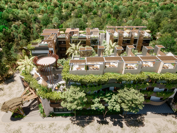 DEPARTAMENTO 1 RECAMARA/ TULUM/ 7 MINUTOS DEL MAR AMUEBLADO/ ALBERCA PRIVADA/ PROMOCION BUEN FIN! 120.000 USD!!