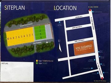 Dijual Rumah Yos Sudarso Regency  Dekat Pasar Swalayan Maju Bersama
