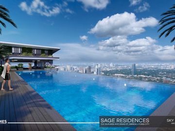 Sage Residences Studio Condo Unit near SM Mega Mall, Starmall Edsa Shaw, Shangri-La Plaza, Boni Station, TV5 Media Center, SMDC Light Mall