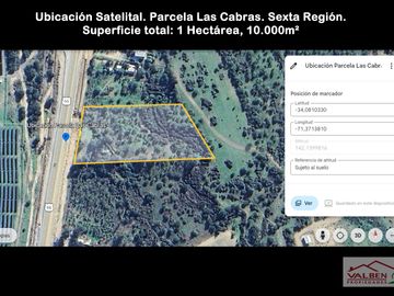 Venta de Parcela en las Cabras Sexta Región. Valben Propiedades SpA.