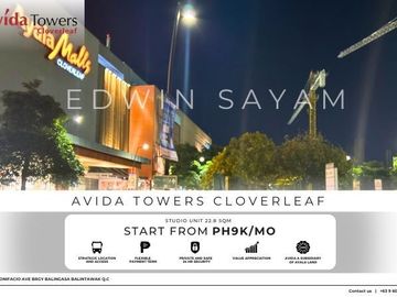Studio Unit 22.8QM  For Sale in Avida Towers Clover Leaf, Quezon City