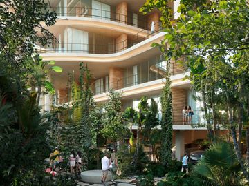Departamento en venta, vista al mar, pre-construcción, Centro, Playa del Carmen