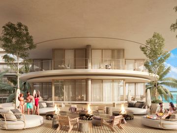 Departamento frente al mar, en venta, pre-construcción, centro, Playa del Carmen