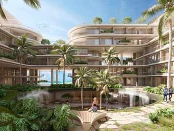 Departamento frente al mar, en venta, pre-construcción, centro, Playa del Carmen