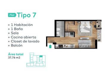 Departamento loft en venta de estreno cerca al mar en Chorrillos