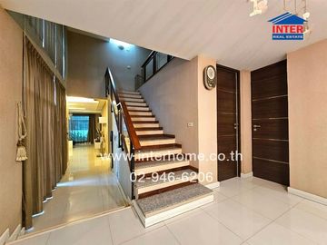 2-storey detached house, 96.2 sq.w., Home Place Rangsit Village, opposite Workpoint Company, Khlong Prem Prachakon Road, Rangsit-Pathum Thani Road, Mu