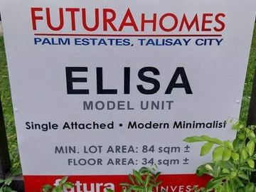 Futura Homes Elisa Model House For Sale at Palm Estates Talisay