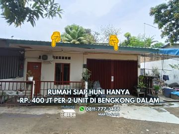 Ready-to-Move-In House Only IDR 400 Million for 2 Units in Bengkong Dalam, Near Schools and Markets