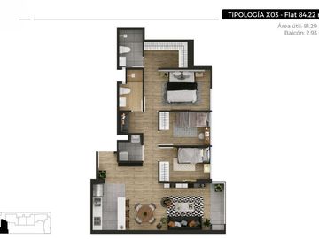 Departamento Flat En Venta De Estreno En Surquillo 84.22M2
