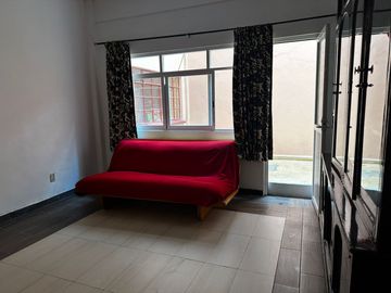 Venta departamento Art-déco de 117m2, 2 recámaras, 2 patios, en colonia Narvarte Pte.