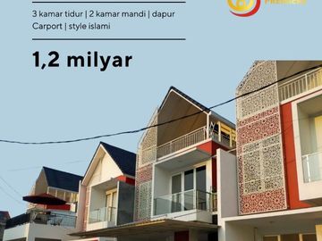 Rumah Dekat Tol Jatiasih Tol Jatiwarna Jatirahayu Mewah Cluster Bekasi Pondok Gede 2 Lantai