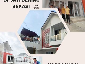 Rumah Dekat Tol Jatiasih Tol Jatiwarna Jatirahayu Mewah Cluster Bekasi Pondok Gede 2 Lantai