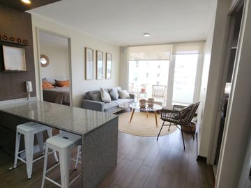 Se vende departamento amoblado en condominio Los Álamos sector Isla Teja, Valdivia