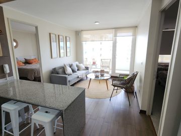 Se vende departamento amoblado en condominio Los Álamos sector Isla Teja, Valdivia