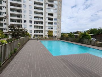 Se vende departamento amoblado en condominio Los Álamos sector Isla Teja, Valdivia