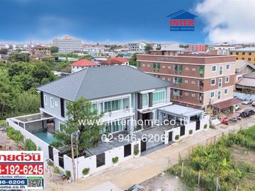 2-storey detached house, 200 sq m., detached house near Ramkhamhaeng University 2, Soi Wat Thung Setthi, Intersection 15, Kanchanaphisek Road, Bangna-