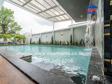2-storey detached house, 200 sq m., detached house near Ramkhamhaeng University 2, Soi Wat Thung Setthi, Intersection 15, Kanchanaphisek Road, Bangna-