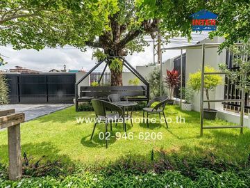 2-storey detached house, 200 sq m., detached house near Ramkhamhaeng University 2, Soi Wat Thung Setthi, Intersection 15, Kanchanaphisek Road, Bangna-