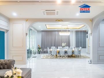 2-storey detached house, 200 sq m., detached house near Ramkhamhaeng University 2, Soi Wat Thung Setthi, Intersection 15, Kanchanaphisek Road, Bangna-
