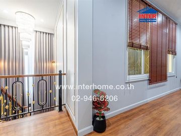 2-storey detached house, 200 sq m., detached house near Ramkhamhaeng University 2, Soi Wat Thung Setthi, Intersection 15, Kanchanaphisek Road, Bangna-