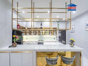 2-storey detached house, 200 sq m., detached house near Ramkhamhaeng University 2, Soi Wat Thung Setthi, Intersection 15, Kanchanaphisek Road, Bangna-