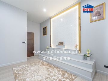 2-storey detached house, 200 sq m., detached house near Ramkhamhaeng University 2, Soi Wat Thung Setthi, Intersection 15, Kanchanaphisek Road, Bangna-