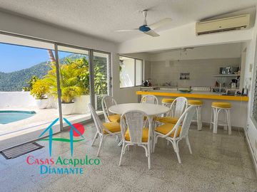 Casa en renta mensual y vacacional con terraza y alberca privada