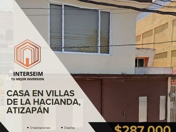 CASA EN VILLAS DE LA HACIENDA  - ATIZAPAN & CUAUTITLAN IZCALLI - FRENTE AL TEC DE MONTERREY