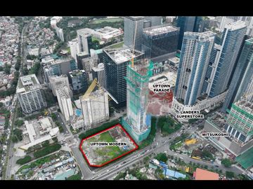 Studio With Balcony 45.5 sqm For Sale Uptown Modern Preselling Bgc Condo in Taguig City