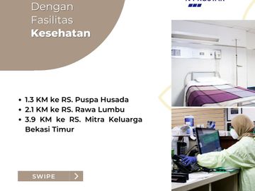 Rumah GAP Kota Bekasi Timur, Baru 2/1 LANTAI Mewah Harga Murah di Dekat Tol Stasiun LRT, Jual Dijual