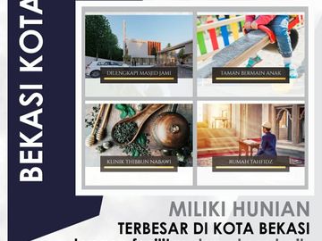 Rumah GAP Kota Bekasi Timur, Baru 2/1 LANTAI Mewah Harga Murah di Dekat Tol Stasiun LRT, Jual Dijual