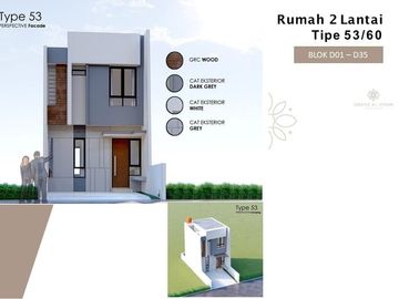 Rumah GAP Kota Bekasi Timur, Baru 2/1 LANTAI Mewah Harga Murah di Dekat Tol Stasiun LRT, Jual Dijual