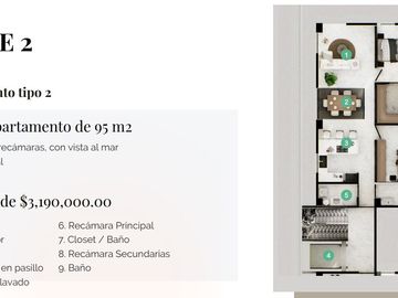 Departamento en Venta en Veracruz en Antón Lizardo con Vista Al Mar.