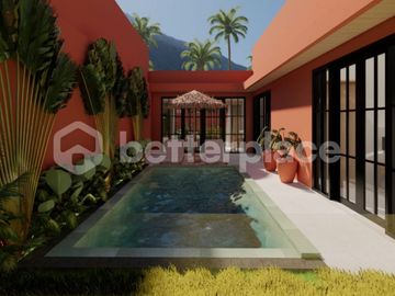 Stylish Tulum-Style Villa in Peaceful Kelating – 2 Bedrooms with Ricefield Views