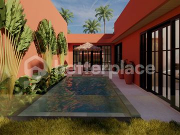 Stylish Tulum-Style Villa in Peaceful Kelating – 2 Bedrooms with Ricefield Views