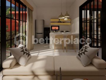 Stylish Tulum-Style Villa in Peaceful Kelating – 2 Bedrooms with Ricefield Views