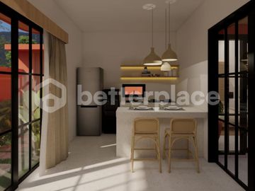 Stylish Tulum-Style Villa in Peaceful Kelating – 2 Bedrooms with Ricefield Views