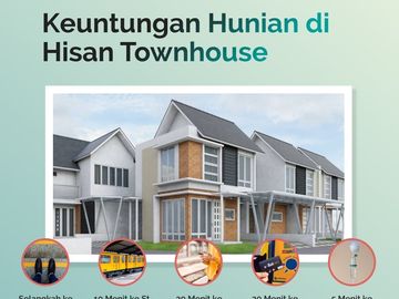Rumah Hisa Cibinong, Baru 2 LANTAI Harga Murah Mewah Townhouse New Tengah Cibinong Bogor Jual Dijual