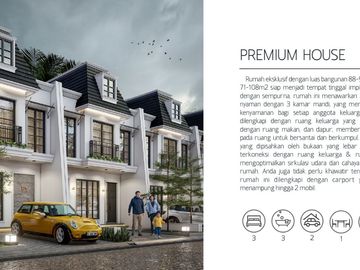 Rumah O. Cinere, Baru 3/2 LANTAI, Mewah Harga Murah, Minimalis Exclusive, di Kota Depok, Jual Dijual
