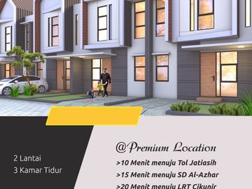 Rumah Puri A. Kencana Jatisari, Baru 2 LANTAI Mewah Harga Murah New Jatiasih Kota Bekasi Jual Dijual