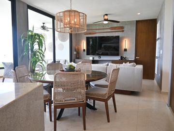 Departamento en Venta a pie de la Playa, amueblado,  Telchac, Yucatan