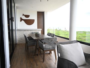 Departamento en Venta a pie de la Playa, amueblado,  Telchac, Yucatan