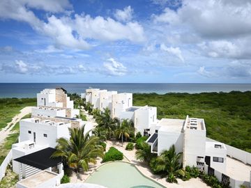 Departamento en Venta a pie de la Playa, amueblado,  Telchac, Yucatan