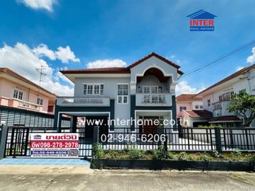 2-storey detached house, 60 sq.w., Buriram Rangsit Village, Lam Luk Ka, Khlong 4, near Yaem Sa-at Rangsit School, Rangsit-Nakhon Nayok Road, Phra Ong